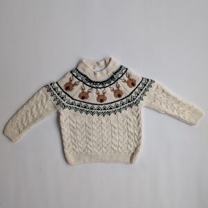 Zara Reindeer Knit Sweater